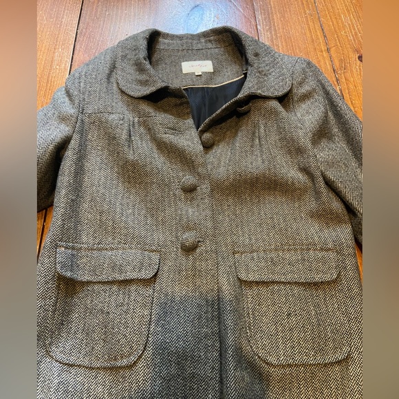 Incredibly made 100 percent high quality merino wool grey jacket size 36 - Picture 2 of 5